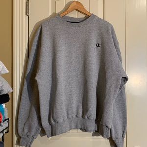 gray champion sweatshirt